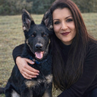 Kim mit Hund